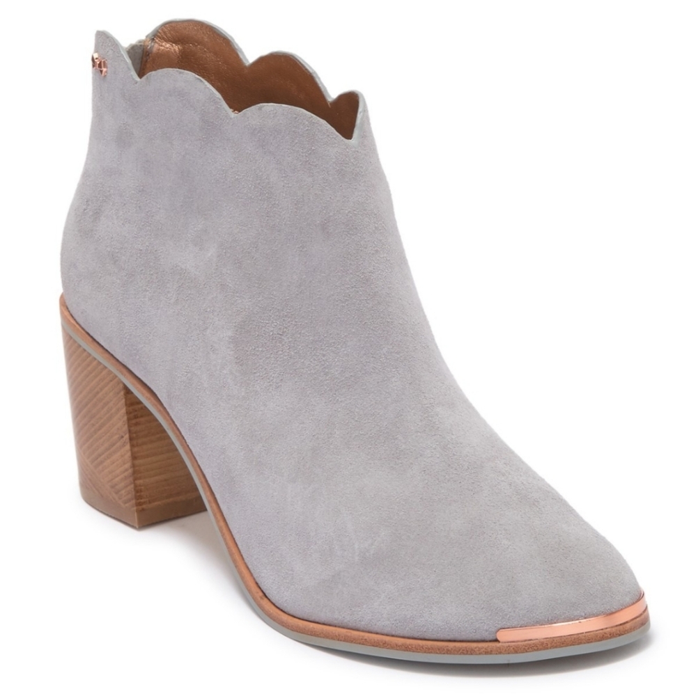 🔥LAST 1🔥NIB TED BAKER GREY SUEDE ANKLE BOOTS - Picture 7 of 14